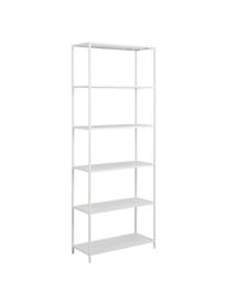 Libreria in metallo bianco Neptun, Metallo rivestito, Bianco, Larg. 70 x Alt. 185 cm