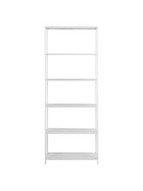 Libreria in metallo bianco Neptun, Metallo rivestito, Bianco, Larg. 70 x Alt. 185 cm