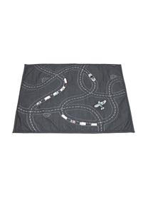 Alfombra de juegos reversible Traffic Jam, Funda: 100% algodón, Gris, azul petróleo, An 100 x L 140 cm