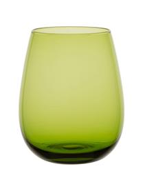 Bolvormige waterglazen Happy Hour in kleur, 6-delig, Glas, Multicolour, Ø 9 x H 11 cm