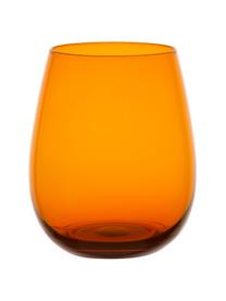 Bauchige Wassergläser Happy Hour in Bunt, 6er-Set, Glas, Mehrfarbig, Ø 9 x H 11 cm