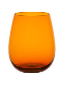 Bolvormige waterglazen Happy Hour in kleur, 6-delig, Glas, Multicolour, Ø 9 x H 11 cm