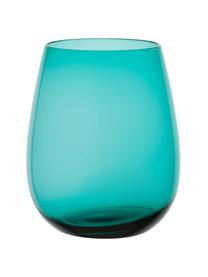 Vasos de colores Happy Hour, 6 uds., Vidrio, Multicolor, Ø 9 x Al 11 cm
