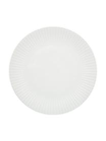 Assiette plate blanche Fine Bone China Nala, 2 pièces, Blanc