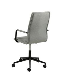 Silla de oficina giratoria Winslow, ajustable en altura, Tapizado: poliuretano, Asiento: 24 kg/m³, Estructura: metal con pintura en polv, Ruedas: plástico, Gris claro, negro, An 45 x Al 58 cm