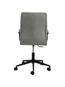 Silla de oficina giratoria Winslow, ajustable en altura, Tapizado: poliuretano, Asiento: 24 kg/m³, Estructura: metal con pintura en polv, Ruedas: plástico, Gris claro, negro, An 45 x Al 58 cm