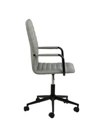 Chaise de bureau pivotante Winslow, réglable en hauteur, Gris clair, noir, larg. 45 x prof. 58 cm