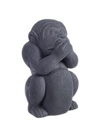 Decoratief object Monkey van beton, Gecoat beton, Niets kwaad sprekende aap, B 22 x H 36 cm