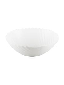 Bol coquille en verre blanc Shell, Ø 24 cm, Verre, Blanc, Ø 24 x haut. 8 cm