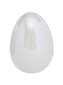 Objet déco œuf de Pâques Lany, 3 élém., Dolomie, Beige, beige clair, blanc cassé nacrés, Ø 8 cm x haut. 11 cm