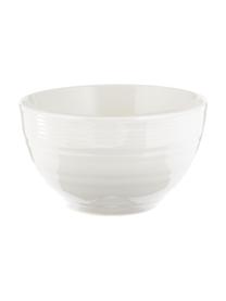 Set stoviglie con superficie strutturata Darby 12 pz, New bone china, Bianco, Set in varie misure