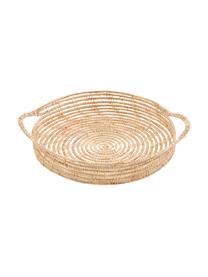 Plateau rond en fibres de palmier Emila, Ø 30 cm, Beige