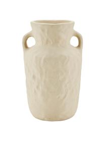 Vaso in porcellana beige Squared, Porcellana, Beige, Larg. 15 x Alt. 24 cm