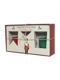 Set de velas perfumadas Christmas, 3 uds. (canela, clavel, abeto, champán), Cera, Multicolor, Ø 6 x Al 7 cm