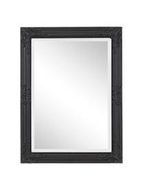 Espejo de pared de madera Miro, Espejo: cristal, Negro, An 62 x Al 82 cm