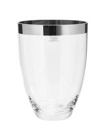 Vaso in vetro Charlotte, Vetro di platino, Trasparente, Alt. 16 cm