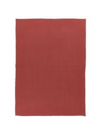 Linnen tafelkleed Heddie in rood, 100% linnen, Rood, 145 x 250 cm