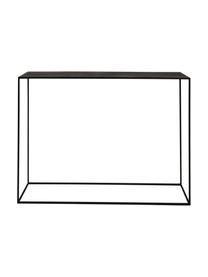 Metall-Konsole Expo, Metall, pulverbeschichtet, Schwarz, B 110 x T 25 cm