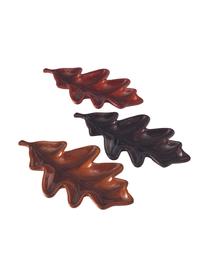 Set 3 ciotole decorative Timpa, Dolomite, Marrone, nero, rosso, Larg. 27 x Prof. 16 cm