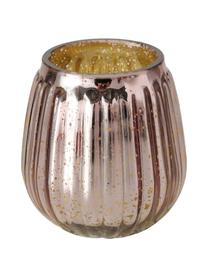 Teelichthalter-Set Alisa, 3-tlg., Glas, Rosatöne, Je B 9 x H 9 cm