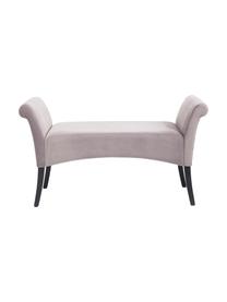 Banquette en velours Motley, Gris clair, larg. 110 x prof. 40 cm