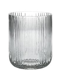 Vasos con relieve Canise, 6 uds., Vidrio, Transparente, Ø 8 x Al 9 cm