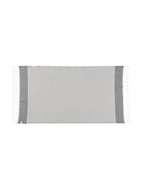 Lot de serviettes de bain légère avec trame Lurex Copenhague, 3 élém., Gris, couleur argentée, blanc, Lot de différentes tailles