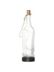 Lampada solare da esterno Bottle, Manico: juta, Trasparente, Ø 8 x Alt. 31 cm