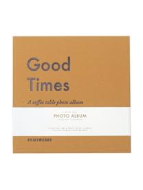 Album photo Good Times, Jaune, gris, blanc, noir, long. 25 x larg. 25 cm