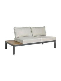 Tuin loungeset Elias, 4-delig, Frame: gepoedercoat en corrosieb, Plateaus: kunststof in hout-optiek, Antraciet, hout, beige, B 246 x D 246 cm