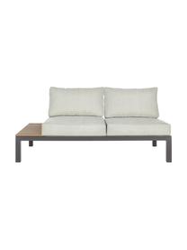 Tuin loungeset Elias, 4-delig, Frame: gepoedercoat en corrosieb, Plateaus: kunststof in hout-optiek, Antraciet, hout, beige, B 246 x D 246 cm