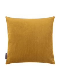 Housse de coussin velours ocre Magali, Jaune moutarde