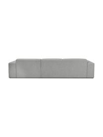 Ecksofa Melva (4-Sitzer) in Grau, Bezug: Polyester Der hochwertige, Gestell: Massives Kiefernholz, Spa, Webstoff Grau, B 319 x T 144 cm