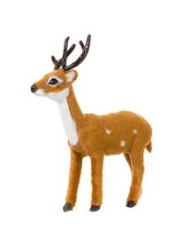 Decoratieve hertenset Deer, 3-delig, Polyresin, Bruin, grijs, wit, B 8 x H 13 cm