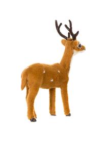 Decoratieve hertenset Deer, 3-delig, Polyresin, Bruin, grijs, wit, B 8 x H 13 cm