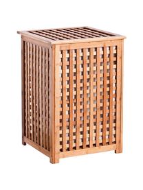 Cesta de alvandería Agina, Cesta: bambú, Interior: 65% algodón, 35% poliéste, Marrón, An 40 x Al 58 cm