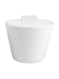 Sada na mléko a cukr z porcelánu Stripeless, 2 díly, Porcelán, Bílá, Sada s různými velikostmi