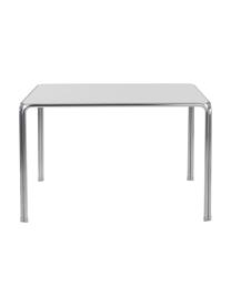 Table Dayton, 120 x 120 cm, Blanc cassé, argenté, larg. 120 x prof. 120 cm
