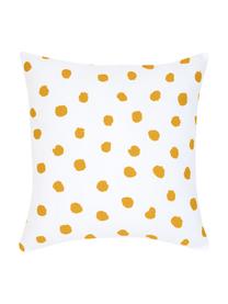 Housse de coussin imprimé pois Riley, Orange, blanc