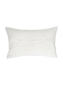 Housse de coussin rectangulaire boho Neo Berbère, Blanc, noir