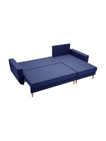 Sofa narożna z funkcją spania i miejscem do przechowywania Neo (4-osobowa), Tapicerka: 100% poliester, Ciemny niebieski, S 230 x G 140 cm