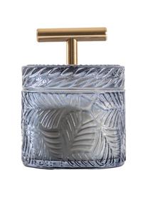 Vela perfumada Theo (sándalo), Recipiente: vidrio, Azul, cobre, Ø 9 x Al 12 cm