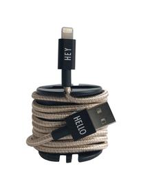 Cable Lightning MyCable, Cubierto en tela, Dorado, L 100 cm