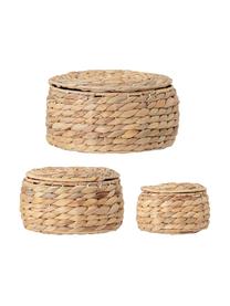 Set de cestas Hyacina, 3 uds., Jacinto, Marrón, Set de diferentes tamaños