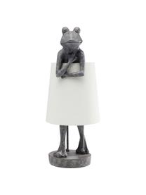 Veľká stolová lampa Animal Frog, Sivá, biela