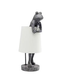 Velká stolní lampa Animal Frog, Šedá, bílá