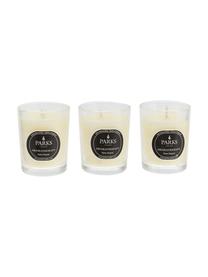 Candele profumate Parks Original (vaniglia e agrumi), 3 pz., Contenitore: vetro, Trasparente, bianco, nero, Ø 5 x Alt. 5 cm