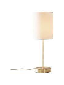 Klasická stolová nočná lampa Seth, 2 ks, Biela, mosadzné odtiene, Ø 15 x V 45 cm