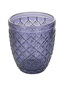 Wassergläser Castle, 6er-Set, Glas, Lilatöne, Orangetöne, B 8 x H 10 cm, 275 ml