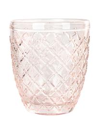 Wassergläser Castle, 6er-Set, Glas, Lilatöne, Orangetöne, B 8 x H 10 cm, 275 ml